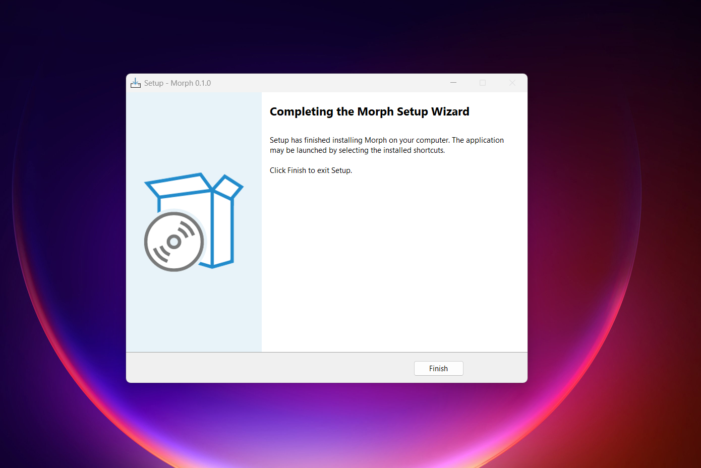 Placeholder - Installer completed screen